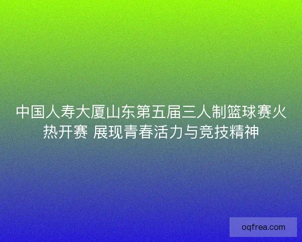 中国人寿大厦山东第五届三人制篮球赛火热开赛 展现青春活力与竞技精神 中国人寿大厦山东第五届三人制篮球赛火热开赛 展现青春活力与竞技精神